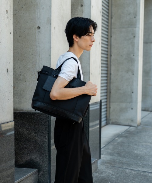 DEVICE パスケース付き ビジカジ トートバッグ ショルダーバッグ 2way