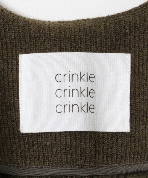 crinkle crinkle crinkle コットン　ジレ　美品 crinkle crinkle crinkle（クリンクル クリンクル クリンクル