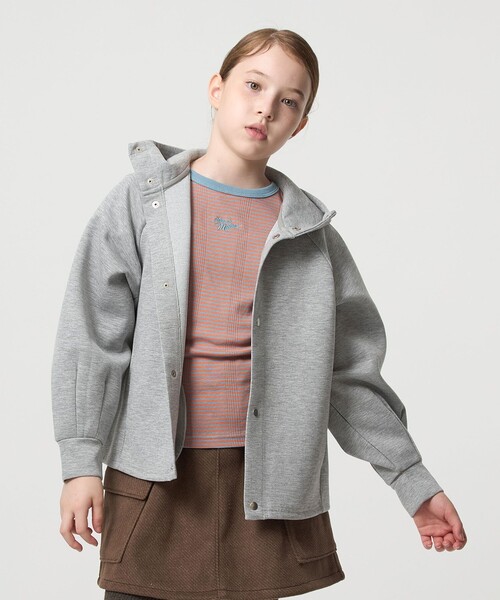 green label relaxing（グリーンレーベルリラクシング）の「ダンボール フード ハオリ / パーカー / キッズ  100cm-160cm（パーカー・キッズ・グレー系・150cm/100cm/110cm/130cm/120cm/160cm/140cm）」の10枚目の写真