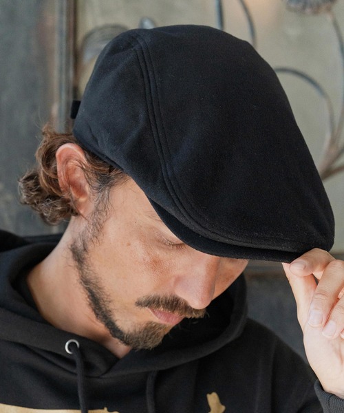 セール】mko13139- Cashmere Blend Hunting Cap ハンチングキャップ(NF