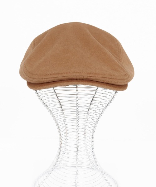 CAMBIO（カンビオ）の「mko13139- Cashmere Blend Hunting Cap ハンチングキャップ(NF-252-BO002)（ハンチング/ベレー帽・メンズ・ベージュ/ブラック・FREE）」の9枚目の写真