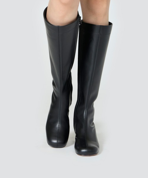 FATA ソフト ロングブーツ 3.5cm BLACK（ブーツ）｜PELLICO（ペリーコ