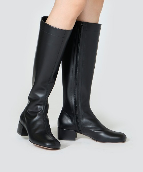 FATA ソフト ロングブーツ 3.5cm BLACK（ブーツ）｜PELLICO（ペリーコ