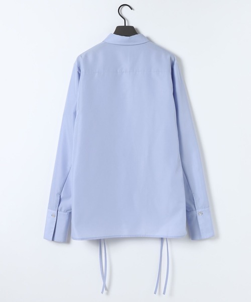 eL（エル）の「【eL】Drawstring Shirring Shirts/593300（シャツ/ブラウス・レディース・ホワイト/ブルー・FREE）」の3枚目の写真