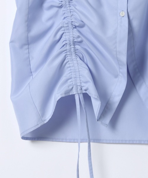 eL（エル）の「【eL】Drawstring Shirring Shirts/593300（シャツ/ブラウス・レディース・ホワイト/ブルー・FREE）」の21枚目の写真