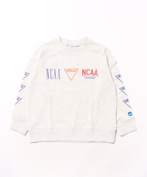 NCAA（エヌシーエーエー）の「【NCAA】別注ロゴスウェット/Jr.(130～150cm)（スウェット・キッズ・ブラック/ブラウン/キナリ・150/140/130）」の2枚目の写真