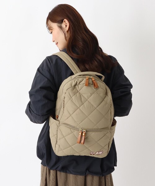 one'sterrace(ワンズテラス)の「FIKA キルティングリュック(バックパック/リュック・レディース・グレー系4/ブラック系8/カーキ系5・99)」の19枚目の写真