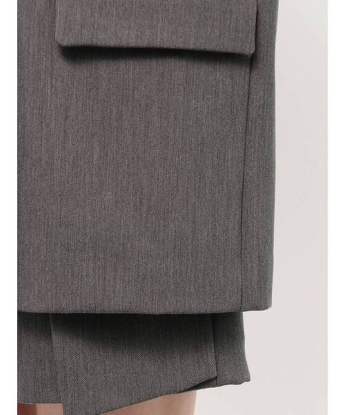 ELENDEEK（エレンディーク）の「ボンディングオーバージャケット（テーラードジャケット・レディース・グレー/ブラウン・FREE）」の20枚目の写真