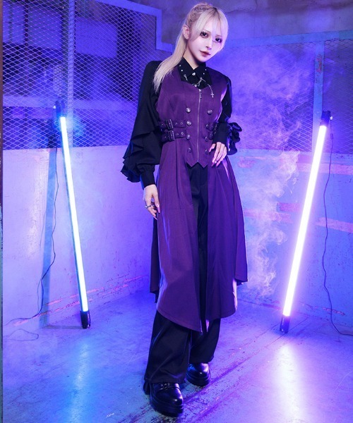 セール】ベルトデザインロングベスト（ベスト）｜NIBBLE POISON