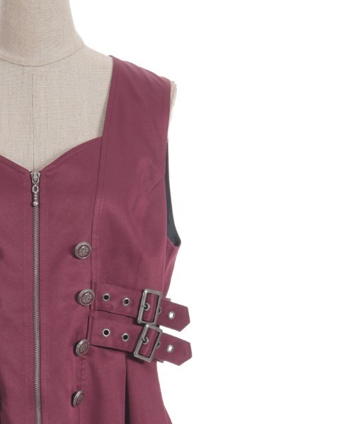 セール】ベルトデザインロングベスト（ベスト）｜NIBBLE POISON