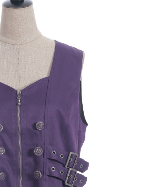 セール】ベルトデザインロングベスト（ベスト）｜NIBBLE POISON