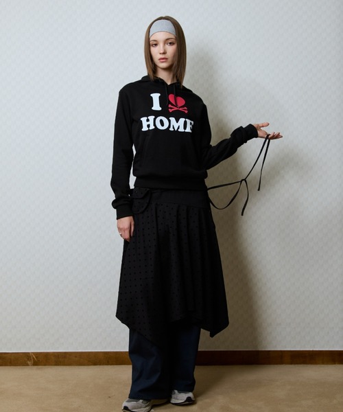 LUVISTRUE（ラヴイズトゥルー）の「GT POCKET MIDI SKIRT（スカート・レディース・ブラック/アイボリー/チャコール・FREE）」の20枚目の写真