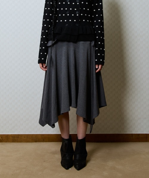 LUVISTRUE（ラヴイズトゥルー）の「GT POCKET MIDI SKIRT（スカート・レディース・ブラック/アイボリー/チャコール・FREE）」の12枚目の写真