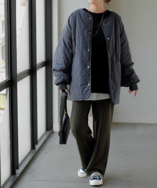 HUG.U(ハグユー)の「体感+3.2℃ 吸湿発熱 ベーシックニット(ニット/セーター・レディース・ブラック/ライトグレー/ダークブラウン/オレンジ/ブルー/ベージュ・FREE)」の18枚目の写真