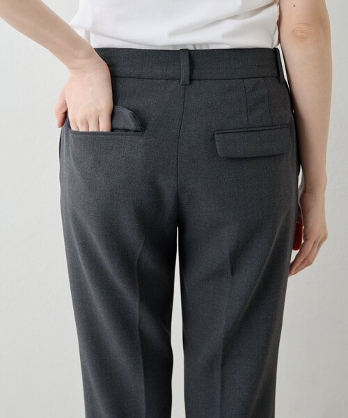 Drawing Numbers（ドローイング ナンバーズ）の「【Drawing Numbers】ストレッチオックスセミフレアパンツ（その他パンツ・レディース・チャコールグレー/ネイビー・36/38）」の19枚目の写真