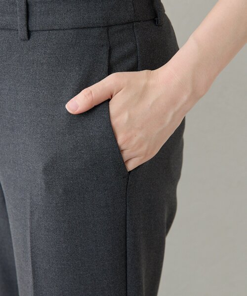 Drawing Numbers（ドローイング ナンバーズ）の「【Drawing Numbers】ストレッチオックスセミフレアパンツ（その他パンツ・レディース・チャコールグレー/ネイビー・36/38）」の21枚目の写真