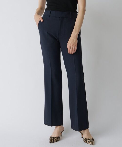 Drawing Numbers（ドローイング ナンバーズ）の「【Drawing Numbers】ストレッチオックスセミフレアパンツ（その他パンツ・レディース・チャコールグレー/ネイビー・36/38）」の4枚目の写真