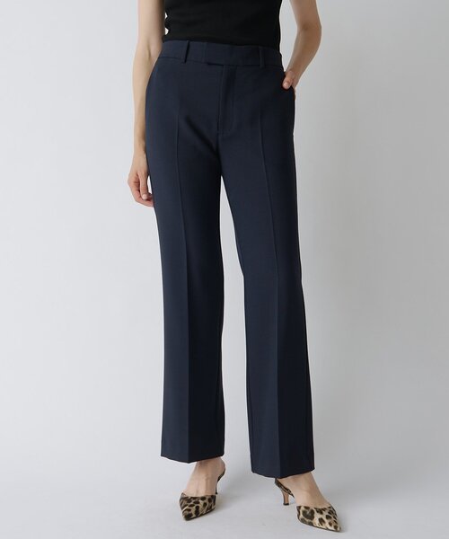 Drawing Numbers（ドローイング ナンバーズ）の「【Drawing Numbers】ストレッチオックスセミフレアパンツ（その他パンツ・レディース・チャコールグレー/ネイビー・36/38）」の3枚目の写真