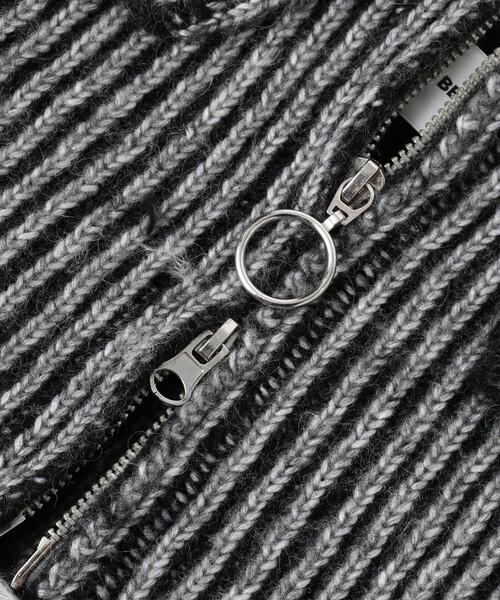 Ray BEAMS(レイビームス)の「ニット ネック ウォーマー(ネックウォーマー/スヌード・レディース・グレー/ダークブラウン・ONE SIZE)」の6枚目の写真