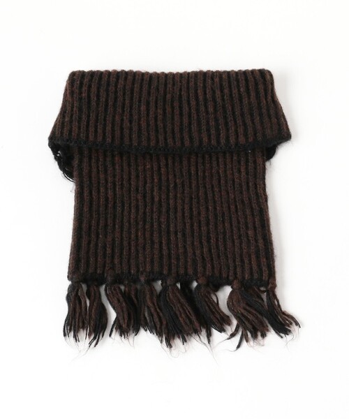 Ray BEAMS(レイビームス)の「ニット ネック ウォーマー(ネックウォーマー/スヌード・レディース・グレー/ダークブラウン・ONE SIZE)」の7枚目の写真