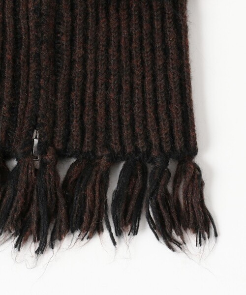 Ray BEAMS(レイビームス)の「ニット ネック ウォーマー(ネックウォーマー/スヌード・レディース・グレー/ダークブラウン・ONE SIZE)」の8枚目の写真