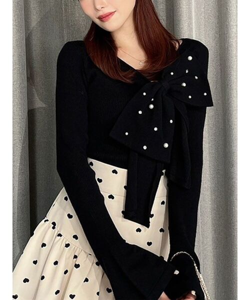 ビッグリボンニットトップス（ニット/セーター）｜RESEXXY（リゼクシー