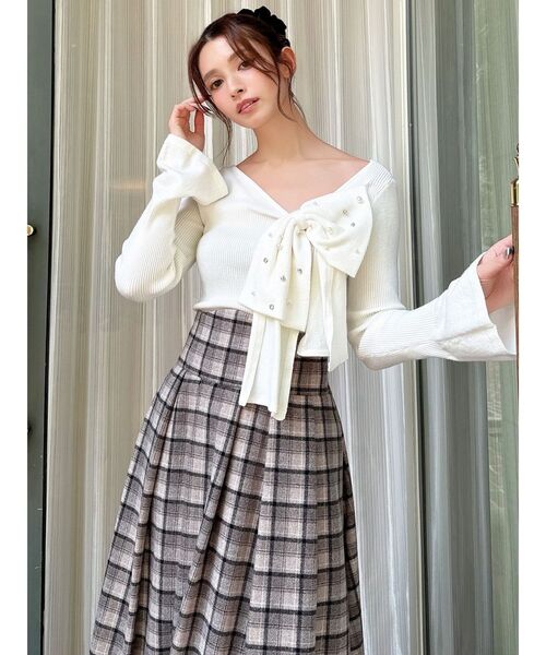 ビッグリボンニットトップス（ニット/セーター）｜RESEXXY（リゼクシー