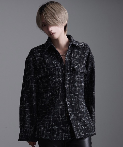 CavariA/キャバリア』ツイードシャツジャケット（その他アウター
