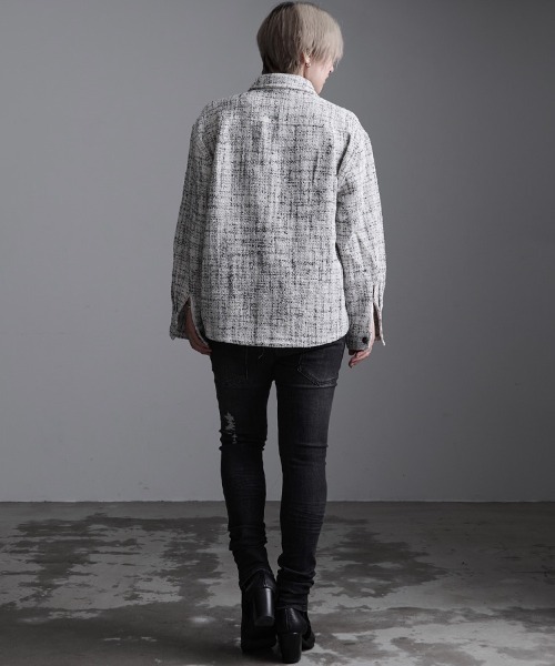 CavariA/キャバリア』ツイードシャツジャケット（その他アウター