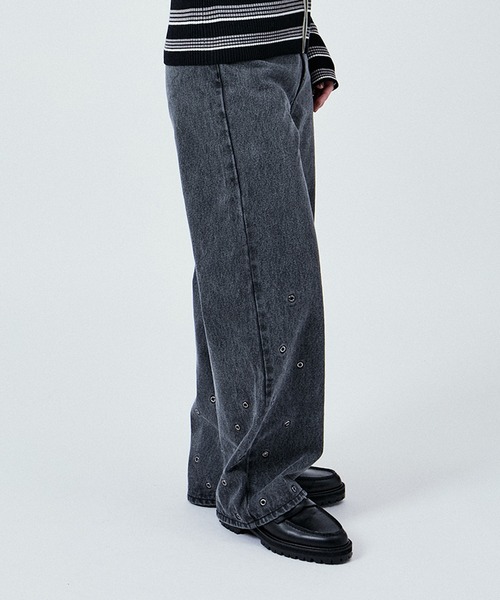 パンツ Eyelet Baggy Denim Pants EYELET SEMI BAGGY JEANS PANTS（デニムパンツ）｜M TO R