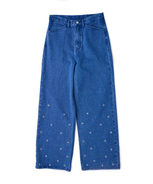 パンツ Eyelet Baggy Denim Pants EYELET SEMI BAGGY JEANS PANTS（デニムパンツ）｜M TO R