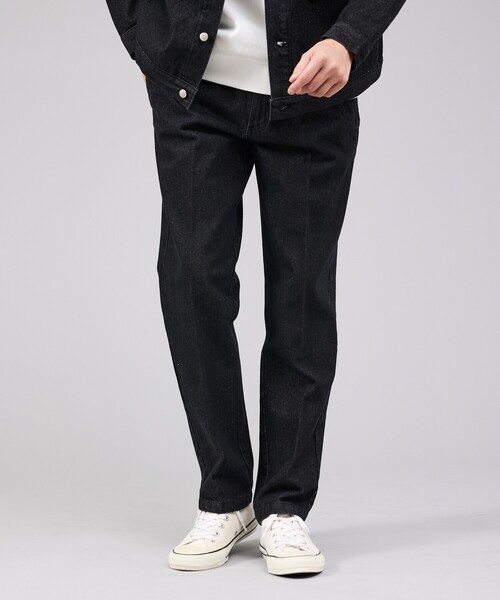 ABAHOUSE GRAY（アバハウスグレイ）の「【セットアップ対応】5ポケット デニム スラックス/パンツ（デニムパンツ・メンズ・ブラック/ブルー・46/48/50）」の4枚目の写真