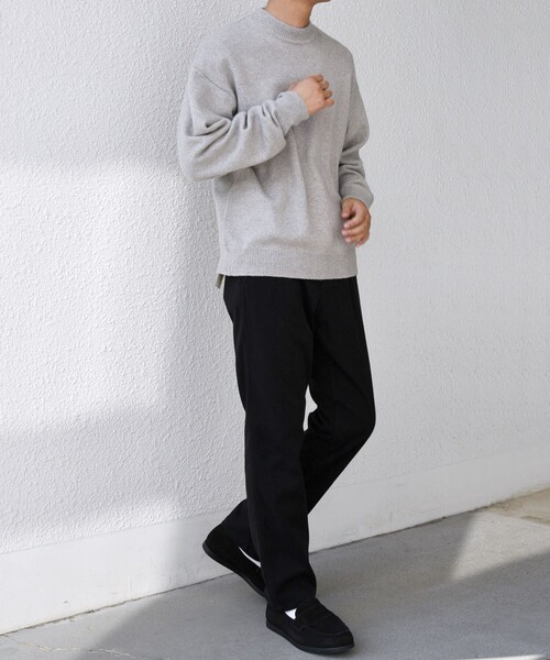 SHIPS any（シップス エニィ）の「SHIPS any: LOUNGE FOX シャギー セミモックネック ニット◇（ニット/セーター・メンズ・ライトブルー/レッド/グレー/ネイビー・LARGE/MEDIUM/SMALL）」の21枚目の写真