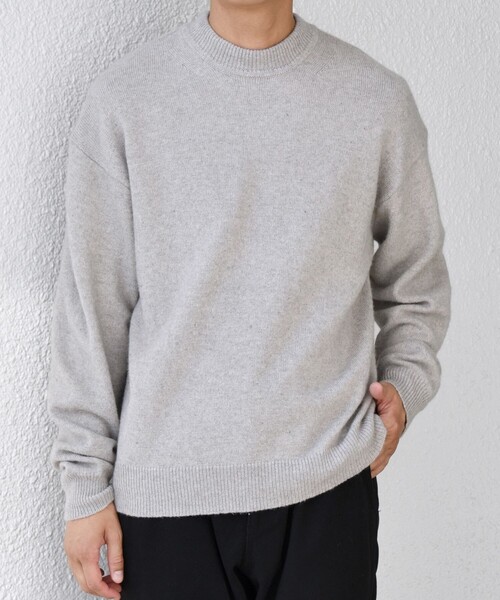 SHIPS any（シップス エニィ）の「SHIPS any: LOUNGE FOX シャギー セミモックネック ニット◇（ニット/セーター・メンズ・ライトブルー/レッド/グレー/ネイビー・LARGE/MEDIUM/SMALL）」の22枚目の写真