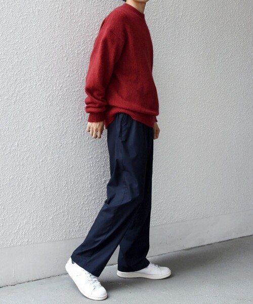 SHIPS any（シップス エニィ）の「SHIPS any: LOUNGE FOX シャギー セミモックネック ニット◇（ニット/セーター・メンズ・ライトブルー/レッド/グレー/ネイビー・LARGE/MEDIUM/SMALL）」の6枚目の写真