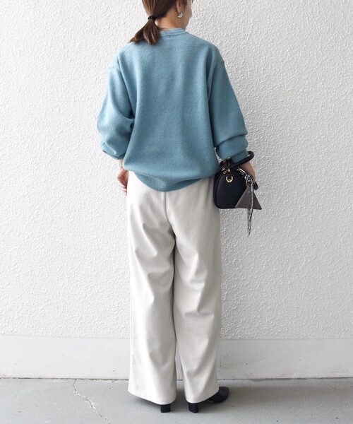 セール】SHIPS any: LOUNGE FOX シャギー セミモックネック ニット