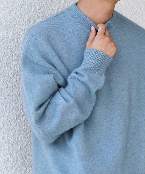 SHIPS any（シップス エニィ）の「SHIPS any: LOUNGE FOX シャギー セミモックネック ニット◇（ニット/セーター・メンズ・ライトブルー/レッド/グレー/ネイビー・LARGE/MEDIUM/SMALL）」の15枚目の写真