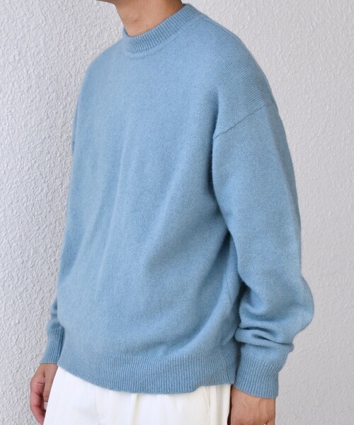 SHIPS any（シップス エニィ）の「SHIPS any: LOUNGE FOX シャギー セミモックネック ニット◇（ニット/セーター・メンズ・ライトブルー/レッド/グレー/ネイビー・LARGE/MEDIUM/SMALL）」の17枚目の写真