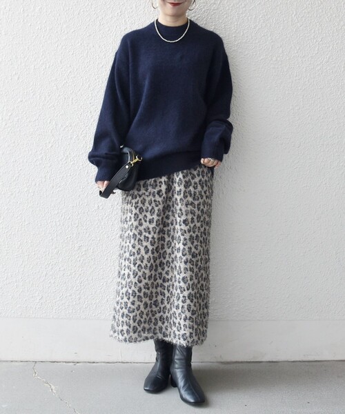 SHIPS any（シップス エニィ）の「SHIPS any: LOUNGE FOX シャギー セミモックネック ニット◇（ニット/セーター・メンズ・ライトブルー/レッド/グレー/ネイビー・LARGE/MEDIUM/SMALL）」の19枚目の写真