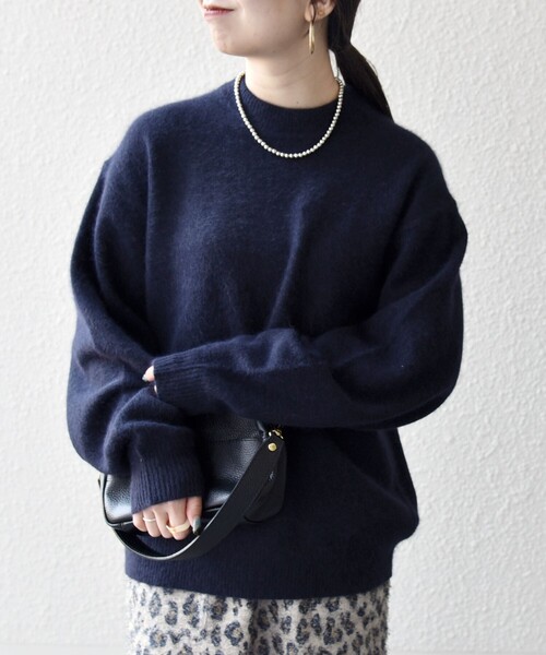 SHIPS any: LOUNGE FOX シャギー セミモックネック ニット◇（ニット