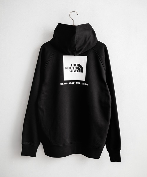 THE NORTH FACE(ザノースフェイス)の「THE NORTH FACE ザ・ノースフェイス RAGLAN REDBOX HOODIE オーバーサイズ裏起毛バックプリントラグランプルオーバーパーカー(パーカー・メンズ・ブラック/オレンジ・M/L)」の20枚目の写真