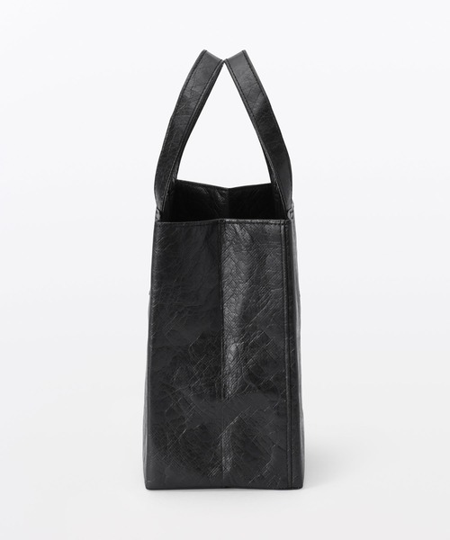 MUJI Labo(ムジラボ)の「〔MUJI Labo〕ペーパーライクトートバッグ(トートバッグ・メンズ・ベージュ/スミクロ/ブラック・FREE)」の7枚目の写真