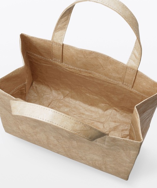 MUJI Labo(ムジラボ)の「〔MUJI Labo〕ペーパーライクトートバッグ(トートバッグ・メンズ・ベージュ/スミクロ/ブラック・FREE)」の17枚目の写真