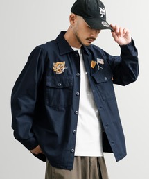 KRIFF MAYER（クリフメイヤー）の「KRIFF MAYER クリフメイヤー スーベニア刺繍長袖ミリタリーシャツジャケット 2514001（ミリタリージャケット）」