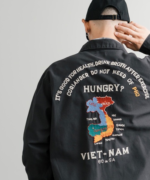 KRIFF MAYER(クリフメイヤー)の「KRIFF MAYER クリフメイヤー スーベニア刺繍長袖ミリタリーシャツジャケット 2514001(ミリタリージャケット・メンズ・ブラック/オリーブ/ベージュ/ネイビー・M/L/XL)」の13枚目の写真