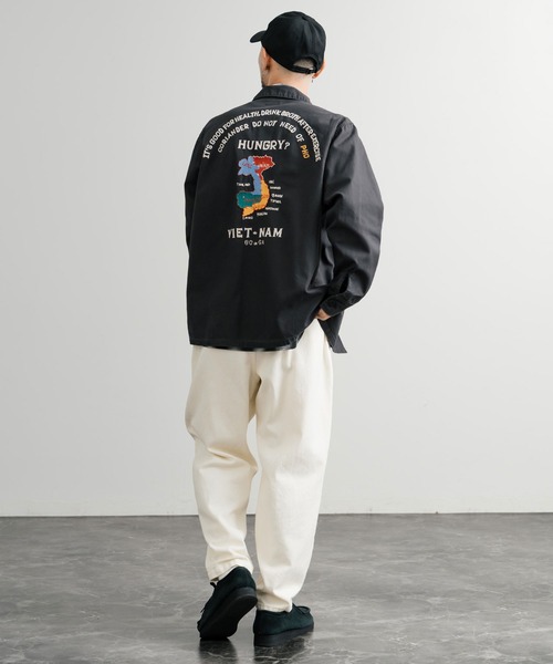 KRIFF MAYER(クリフメイヤー)の「KRIFF MAYER クリフメイヤー スーベニア刺繍長袖ミリタリーシャツジャケット 2514001(ミリタリージャケット・メンズ・ブラック/オリーブ/ベージュ/ネイビー・M/L/XL)」の11枚目の写真