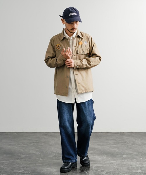 KRIFF MAYER(クリフメイヤー)の「KRIFF MAYER クリフメイヤー スーベニア刺繍長袖ミリタリーシャツジャケット 2514001(ミリタリージャケット・メンズ・ブラック/オリーブ/ベージュ/ネイビー・M/L/XL)」の21枚目の写真