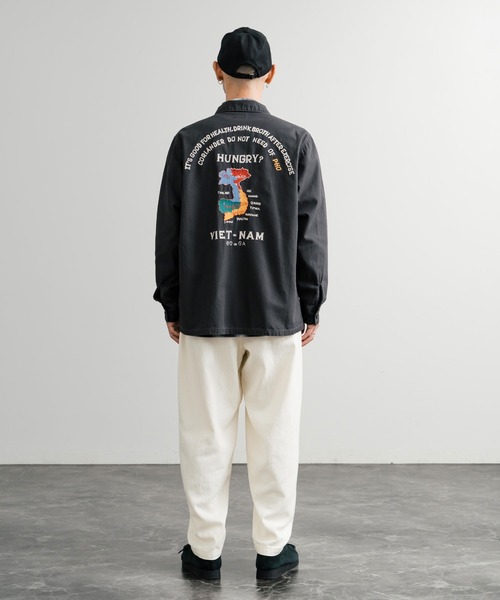 KRIFF MAYER(クリフメイヤー)の「KRIFF MAYER クリフメイヤー スーベニア刺繍長袖ミリタリーシャツジャケット 2514001(ミリタリージャケット・メンズ・ブラック/オリーブ/ベージュ/ネイビー・M/L/XL)」の8枚目の写真