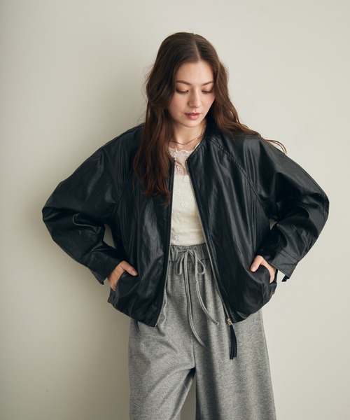 Lunea（ルネア）の「フリルスウェットワイドパンツ（スウェットパンツ・レディース・ライトグレー/ブラック/ダークグレー・L/M）」の22枚目の写真