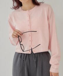 mystic | 【5色展開◎】チビボタン長袖カーディガン(カーディガン/ボレロ)